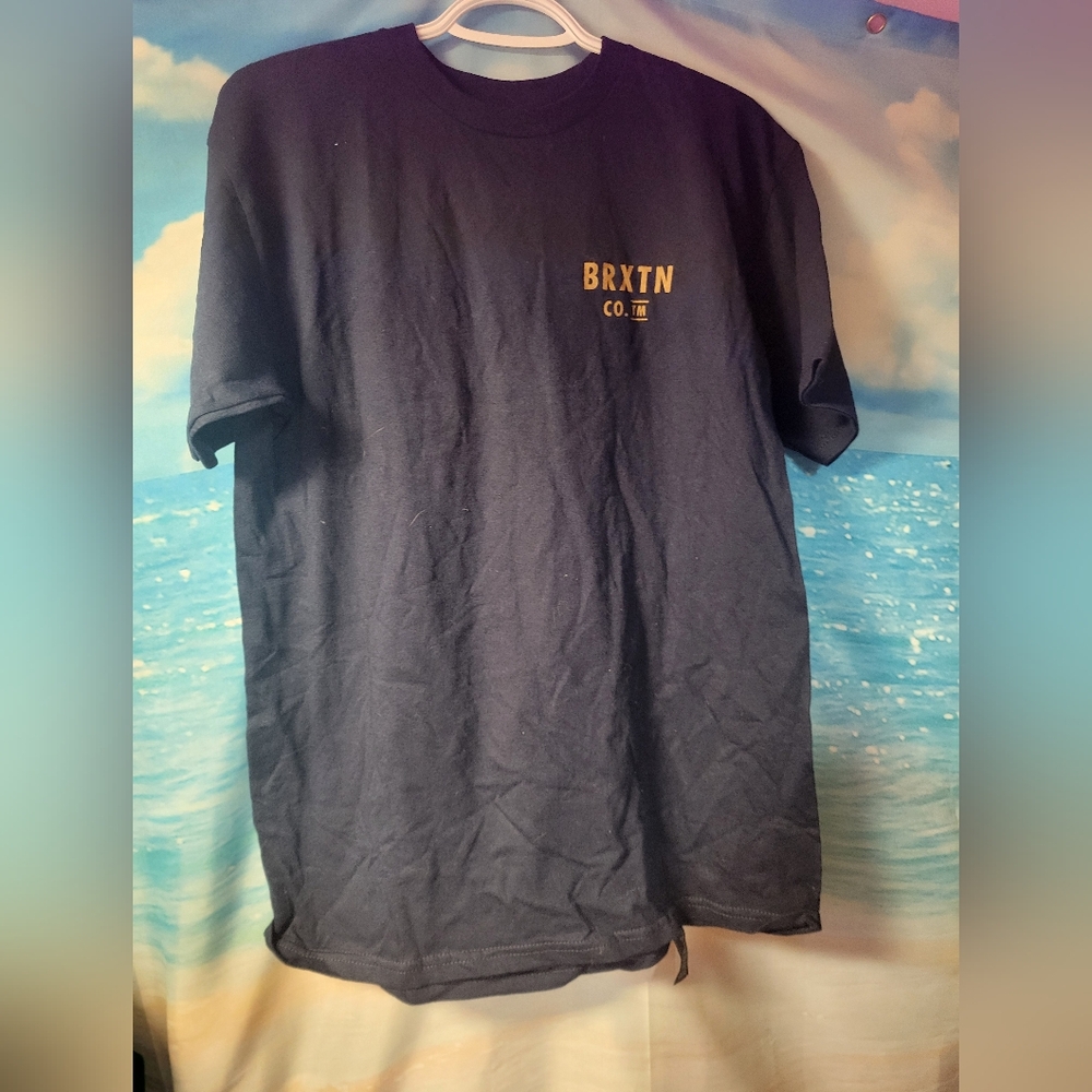 Brixton NWOT‎ Navy Blue Logo Mens Tshirt Size Medium